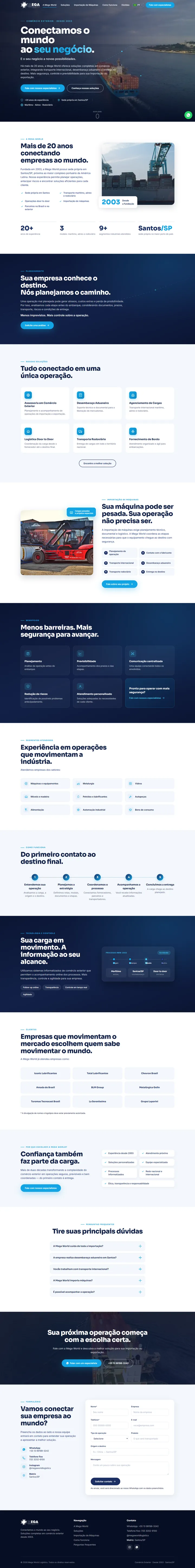 Mega World — Landing Page · Bilíngue