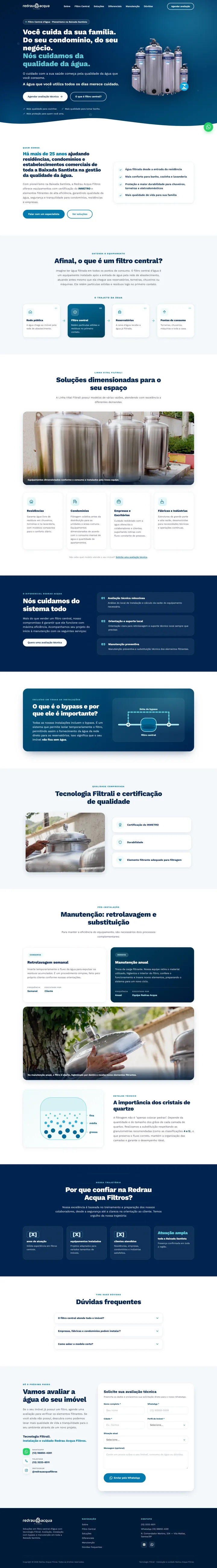 Redrau Acqua — Landing Page · Avaliação técnica